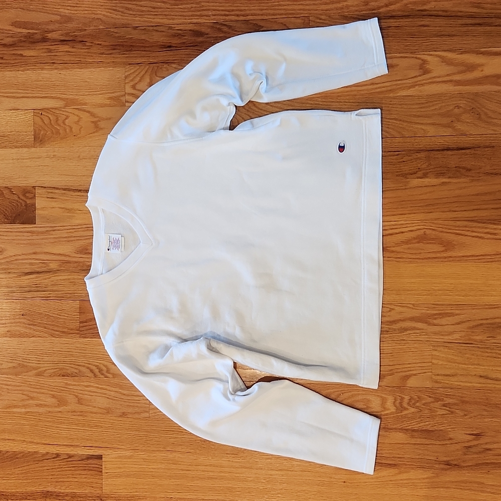 White Champion sweatshirt